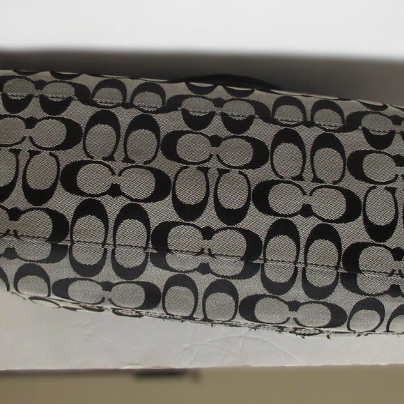 COACH Hampton black signature carryall satchel braided - Picture 5 of 14